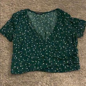 dark green blouse